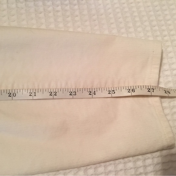 Talbots white corduroy pants - Picture 3 of 9